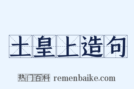 土皇上造句是什么意思的图片